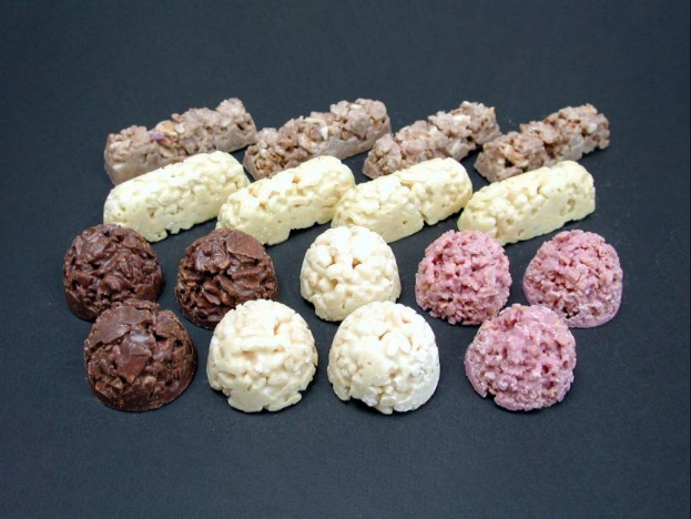 「こわれ」を活用したクランチチョコ